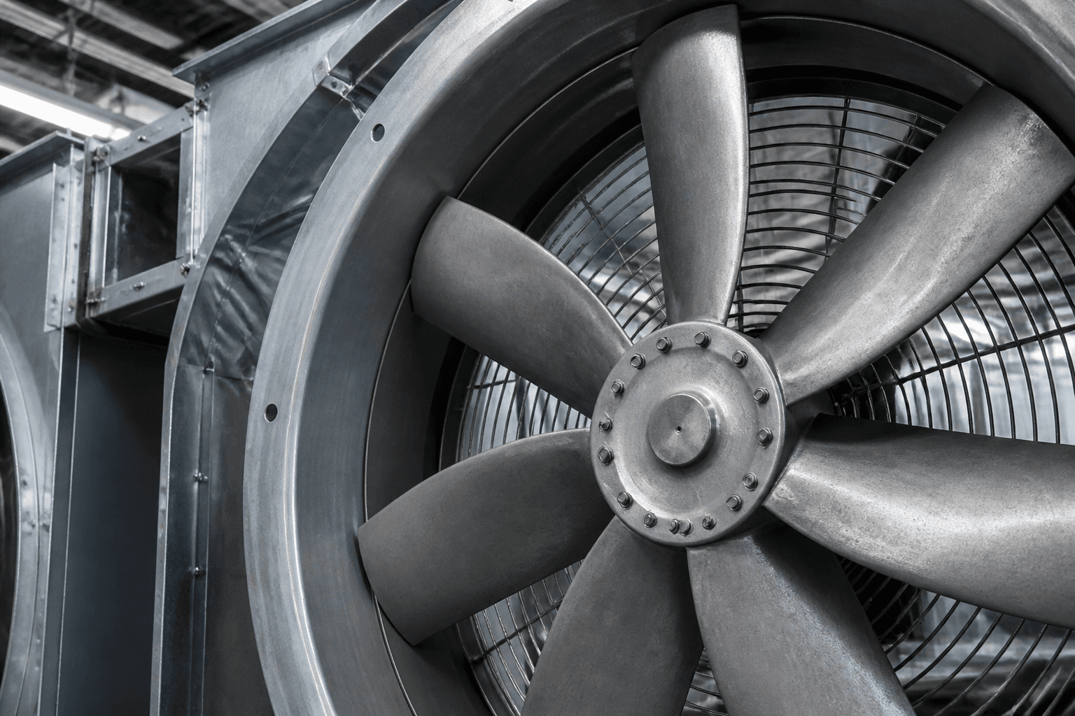 Industrial axial fan assembly